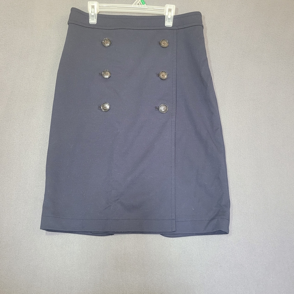 Banana Republic Charcoal Buttoned Pencil Skirt Size 8